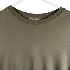 Daniel Cremieux Signature Collection Mens Long Sleeve Cotton T-Shirt Green M